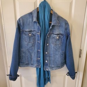 Maurices Women's Large Blue Jean Jacket